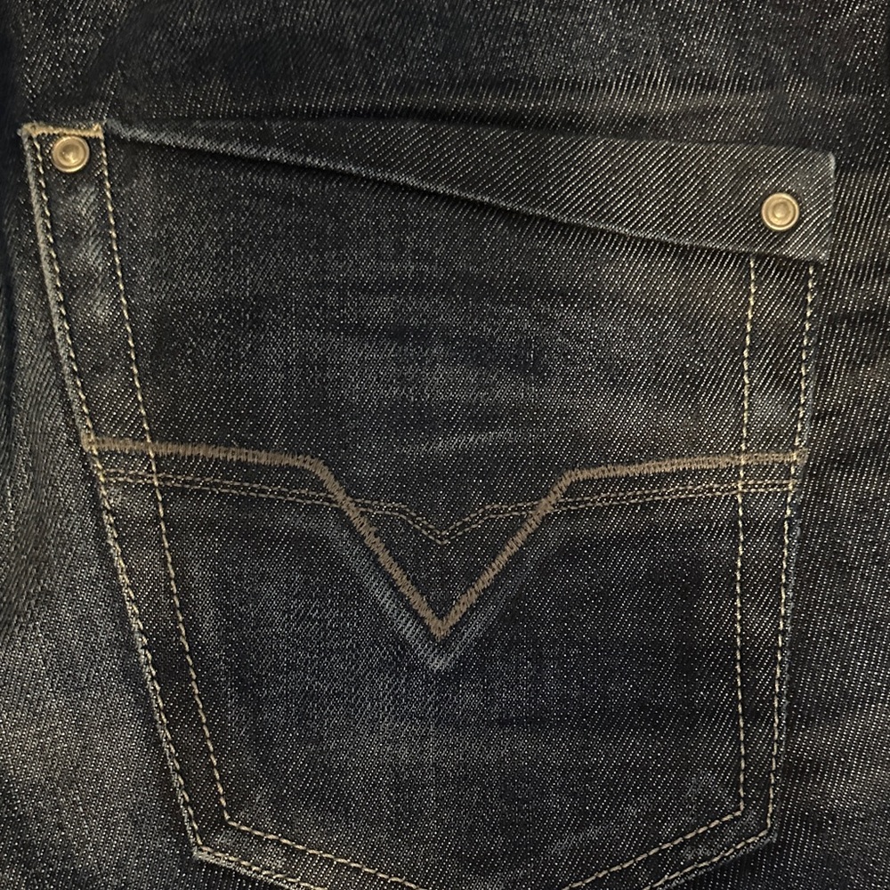 Diésel krooley Men's Deep Indigo Slim Jeans - Picture 8 of 10